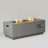 42" Propane Gas Fire Pit Table 2-Pieces, 50000 BTU Rectangular Steel Fire Pit With Glass Wind Guard For Outside Patio Deck Garden Courtyard -Gray