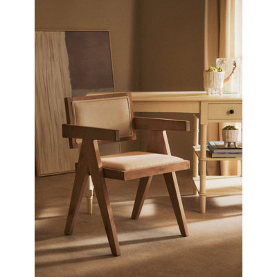 Polyester Upholstered Side Chair in Grey