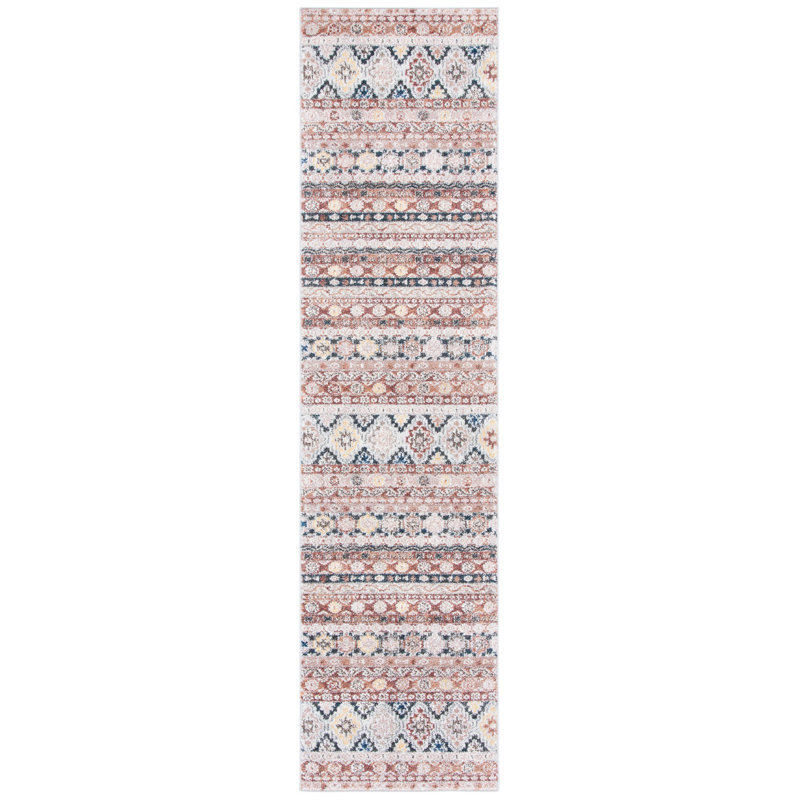 Tapis à motif géométrique Khris Performance, Tapis de couloir 2 pi 2 po x 9 pi