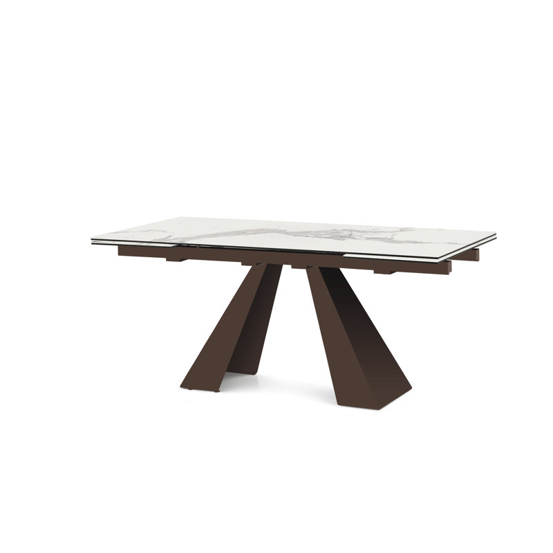 Desiderato Stone Dining Table, Brown, Carrara Marble