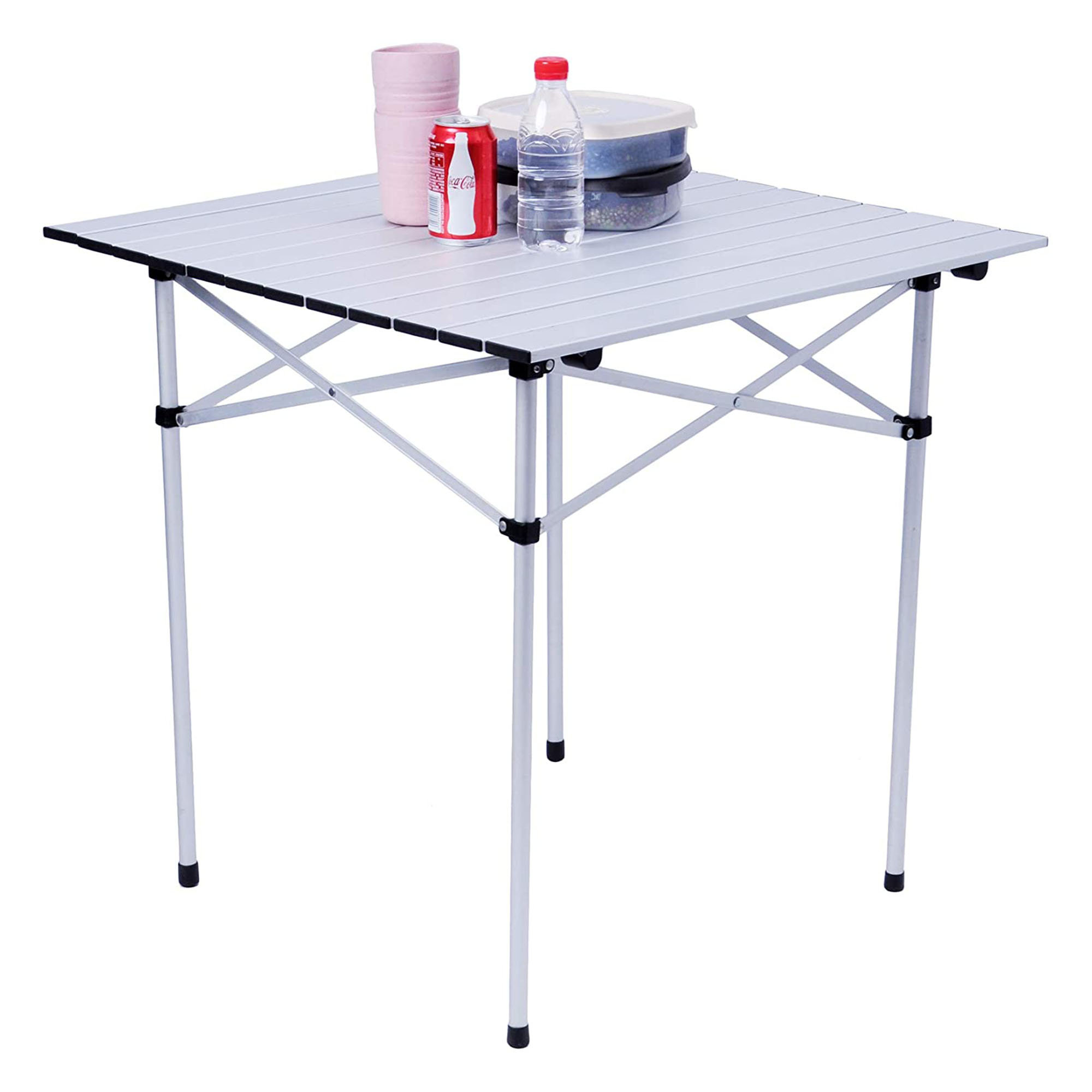 LUCKYREMORE Folding Aluminum Picnic Table | Wayfair