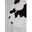 Tapis noir en peau de vache véritable Norwich