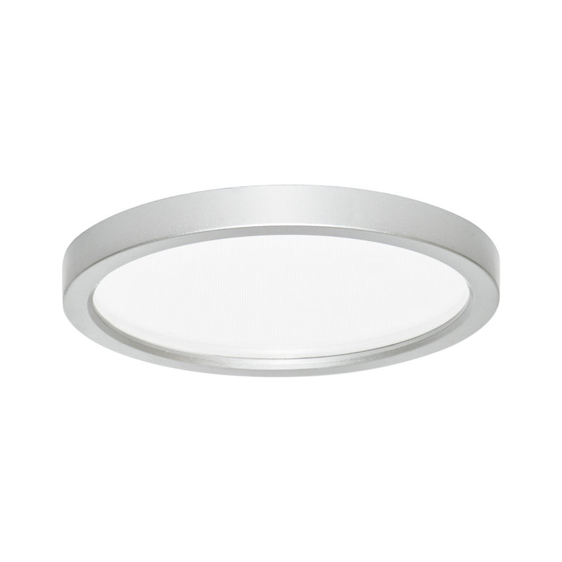 Plafonnier encastré simple à 1 lumière DEL Moira, 0.68" H x 5.5" L, Nickel