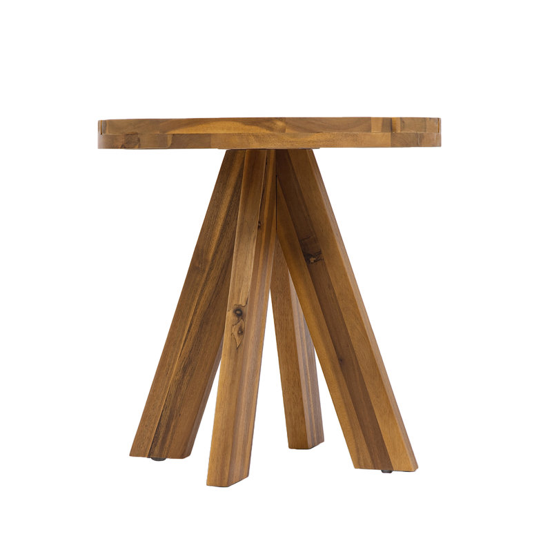 Table d'appoint d'extérieur en bois d'acacia Fenton, Teak