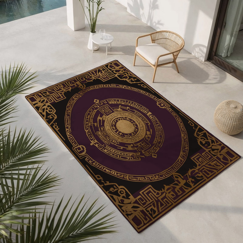 Tapis intérieur et extérieur Fleur Royale, Rectangulaire 3 pi x 5 pi