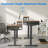 Yaelin Adjustable Metal Base Standing Desk with Power Outlet