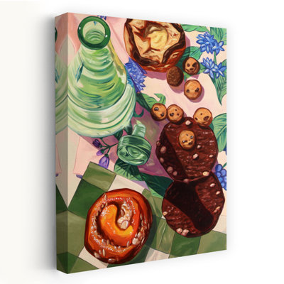 Art mural contemporain «Sweet Picnic Treats»