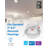 5/6-inch White Recessed Selectable LED Downlight (Baffle)