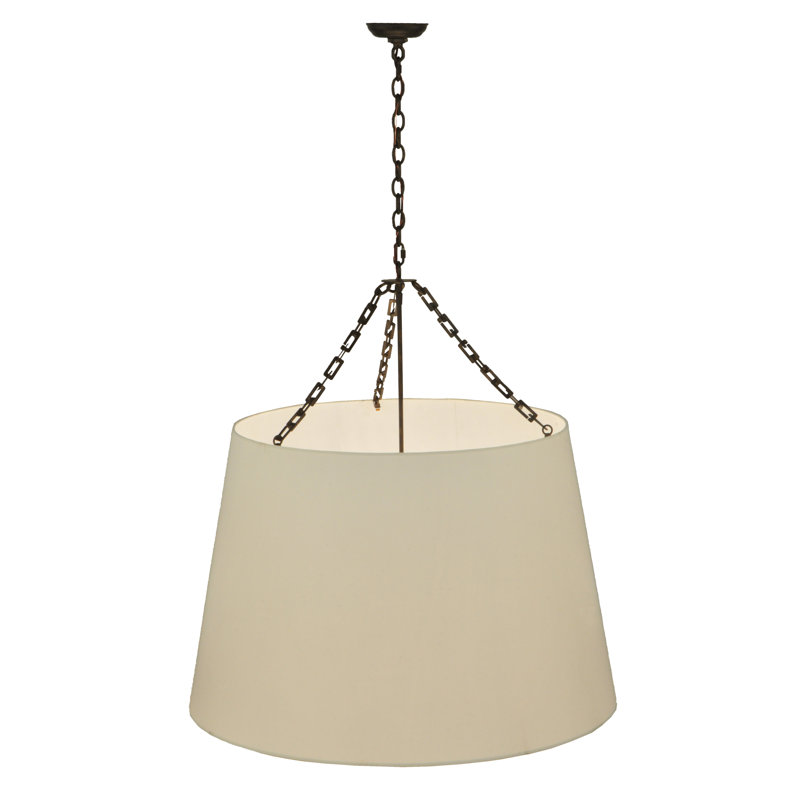 Luminaire suspendu conique large 4 lumières Demille