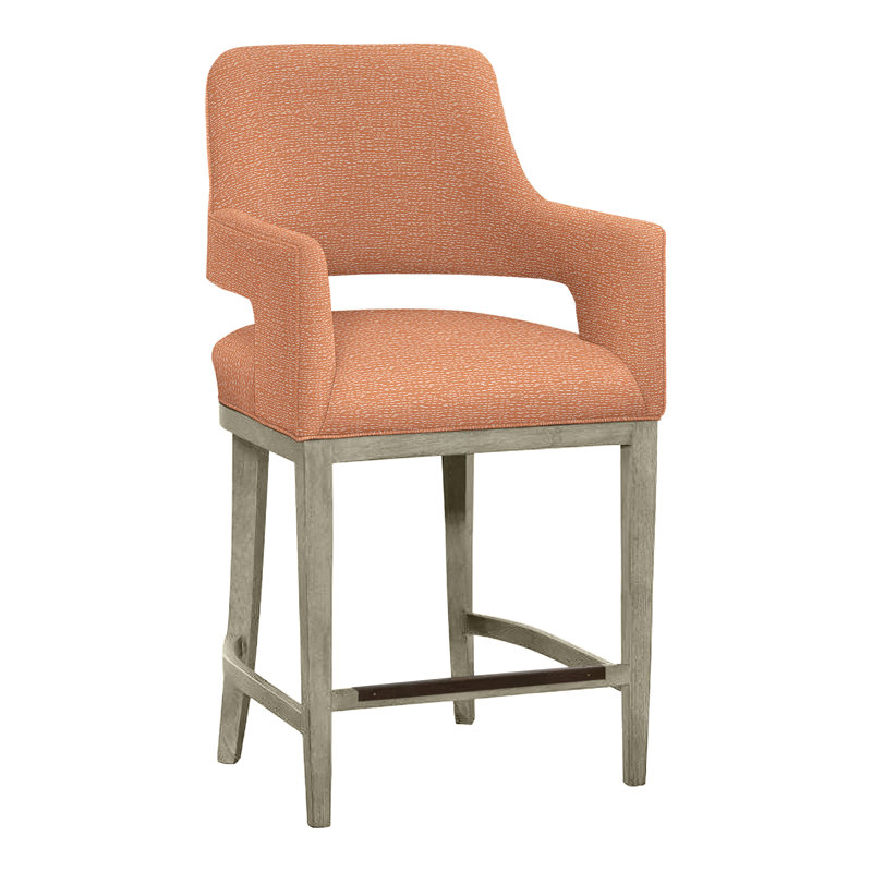 Tabouret de bar et de comptoir Josie, Amande chamois, Perigold Arigato Mango
