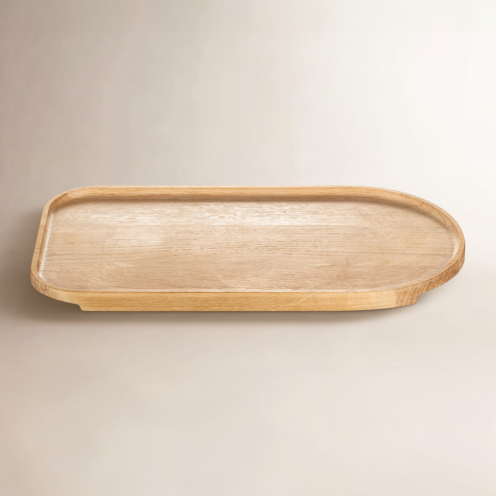 ZEN Oak Wood Cutting Board, 12.6"L x 6.7"W x 0.8"D