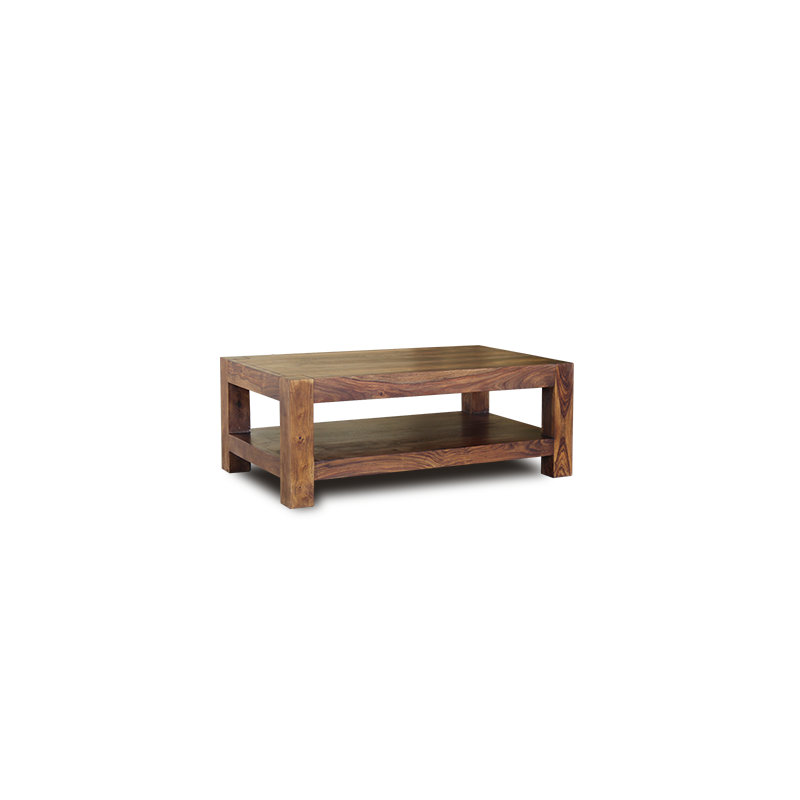Donoghue Solid Wood Four Leg Coffee Table, Honey