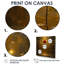 «Celestial Red Rose Magical Gold» - art mural rose-104687834-104687836