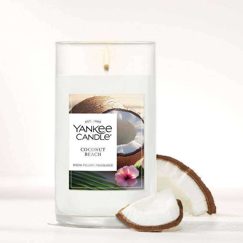  Coconut Beach Medium Pillar Scented Candle