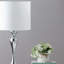 Lampe de table moderne en métal argenté 24,5 po In Bailey-712103024