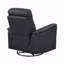 Avec fauteuil inclinable et pivotant en cuir noir, fauteuil inclinable et pivotant, fauteuil de luxe, fauteuil confortable 1 pièce, confort moelleux-876991100
