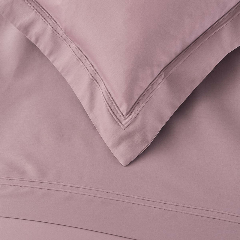 Triomphe Sateen Pillow Case, Purple, Standard Pillowcase