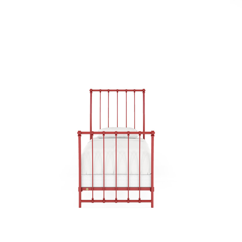142 Altro Bed | Complete Sleigh, Gloss Red, Twin