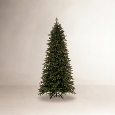 Slim Cashmere Flocked 14' Pine Christmas Tree