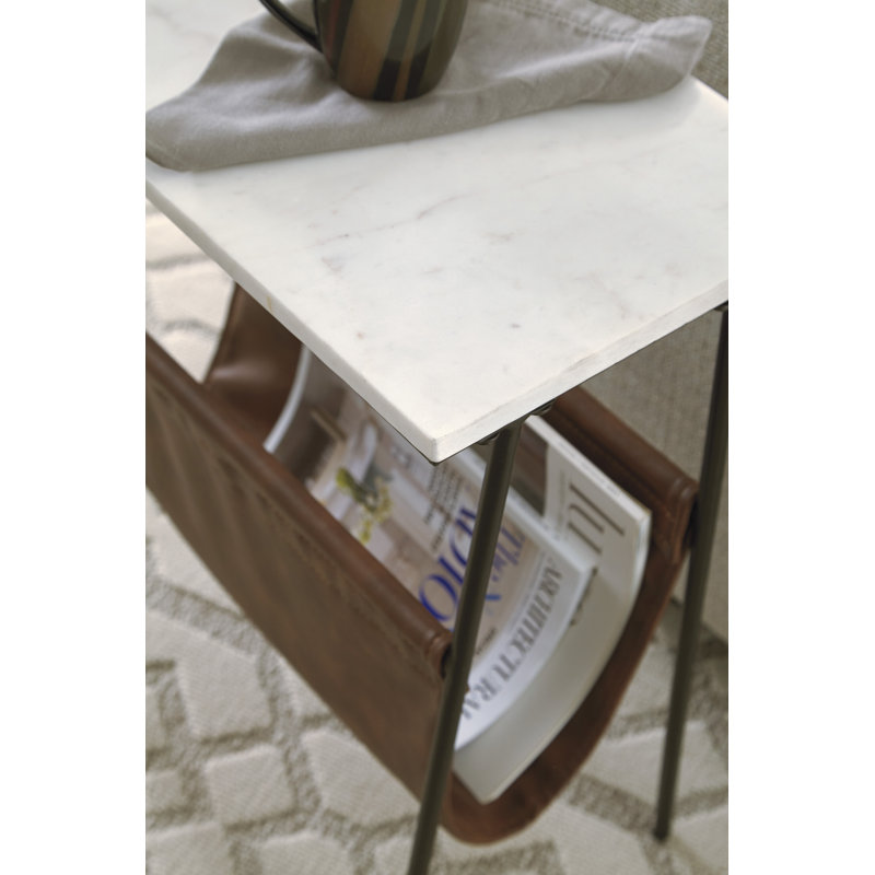 Tellis Marble Top End Table