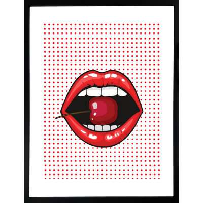 Red Lips - Single Picture Frame Print