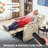  Dual Motor Lay Flat Power Lift Recliner Chair for Elderly, Breathable Leather Electric Lift Chairs for Adults, 400lbs Heavy Duty Power Recliner with Heat and Massage, SLRY003061, Cream White-129176067-129176066