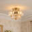  3-Light Glass Flush Mount Ceiling Light-2146825133-2146825132