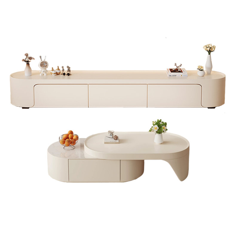 French Style TV Stand and Coffee Table Set