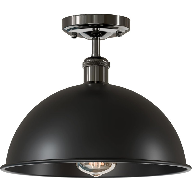 Semi Flush Mount, Black