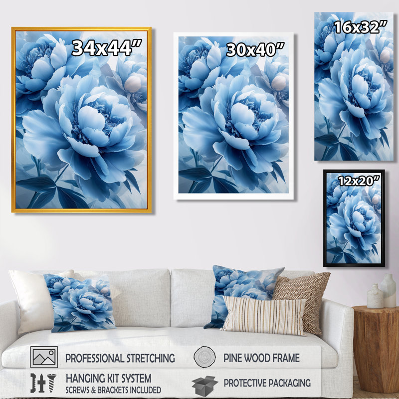 Kenya - reproduction d'art sur toile florale, H 20 po x l 12 po, Reproduction encadrée d'une seule photo
