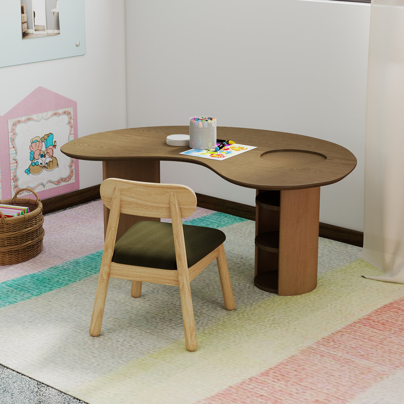 Ensemble de table et de chaises pour enfants, 3, Bleu / Vert