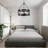 4 - Light 17.71-inch Dimmable Farmhouse Drum Chandelier Modern Industrial Metal Cage Pendant Lighting for Dining Room Bedroom Living Room Chandelier-153769766