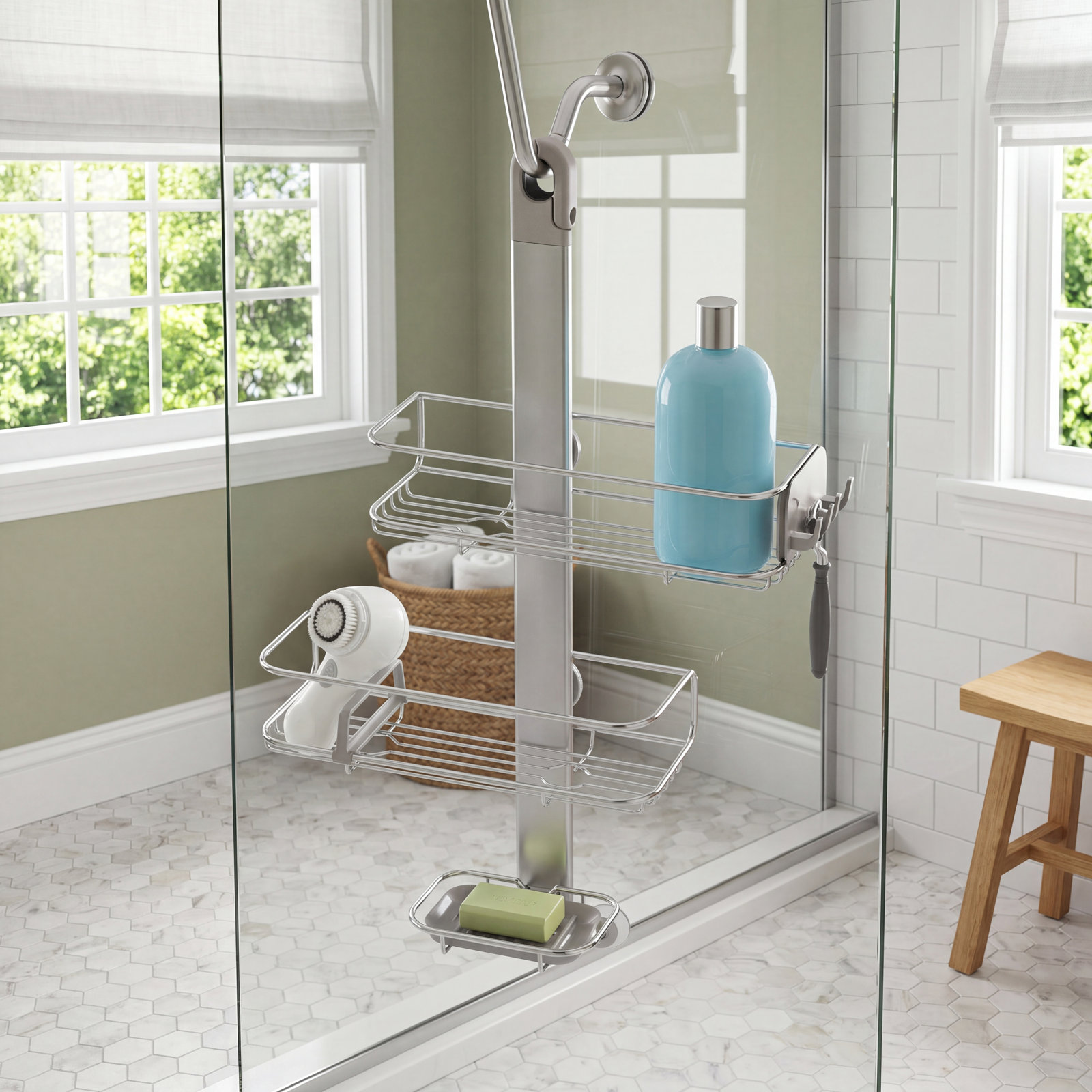 Simplehuman Adjustable Shower Caddy, Medium