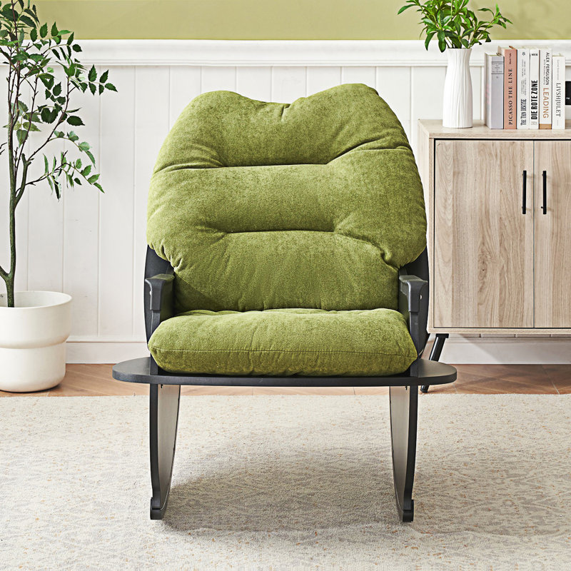 Chaise berçante, chaise berçante décontractée, Vert