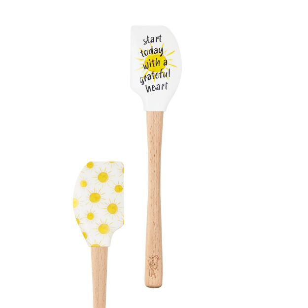 Spatulart® Grateful Heart Wood Handled Spatula