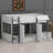 Elevated Cabin-Style Loft Bed Featuring an Integrated Playhouse Nook and Multi-Compartment Storage System-1485724278