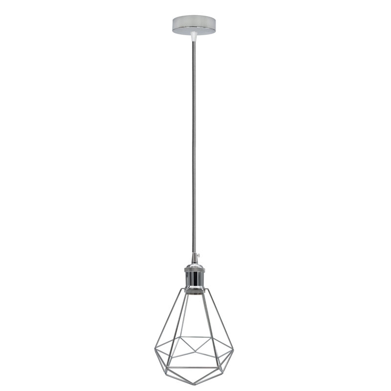 Kermina 1 - Light Chrome Single Pendant, No