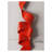 Modern Abstract Red Metal Ribbon Wall Sculpture