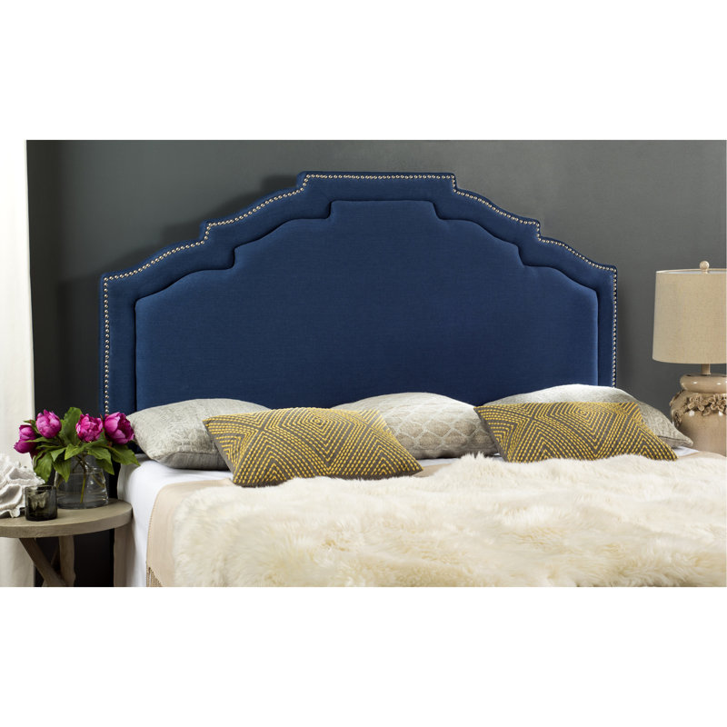 Upholstered Headboard, King, Velvet Buckwheat