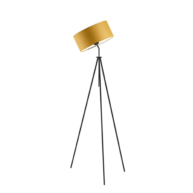 Ariellah 145cm Tripod Floor Lamp, Black, Mustard