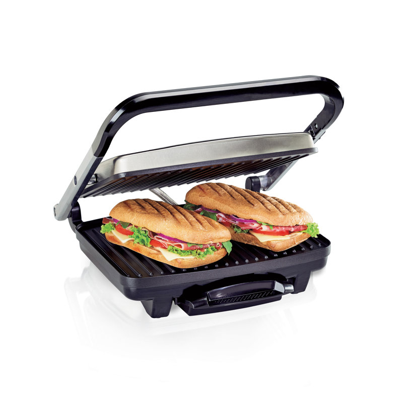 Hamilton Beach Stainless Steel Electric Panini Press & Indoor Grill