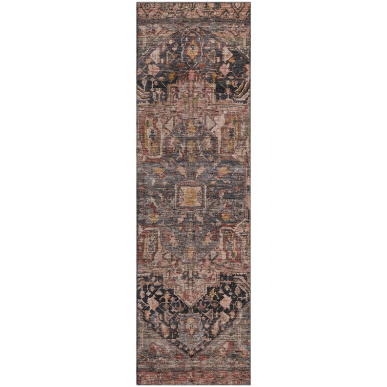 Premium Machine Washable Larock AMF1240 Medallion Rug