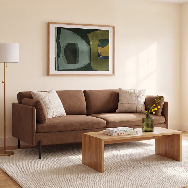 Moab Upholstered 81'' Sofa, Elite Camel
