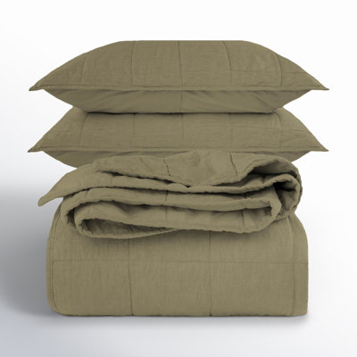 French Linen Quilt Set