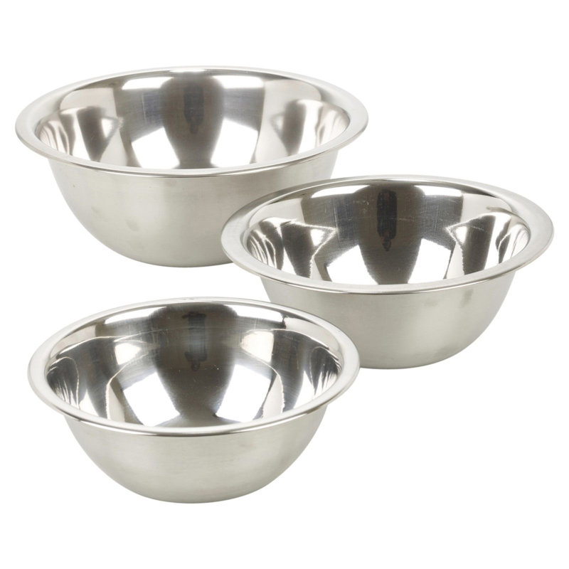 3-Piece Stainless Steel Mixing Bowl Set