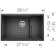 Precis Cascade SILGRANIT 29" Single Bowl Undermount Kitchen Sink with Colander