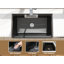 MEJE 1290.32mm W Single Bowl Ceramic Undermount Kitchen Sink