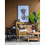 Table basse en bois noir avec tablette - Tablettes de style moderne