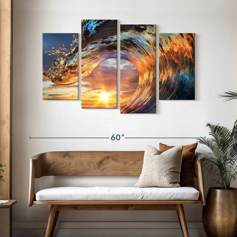 Gillard Curling Ocean Wave, 32" H x 52" W