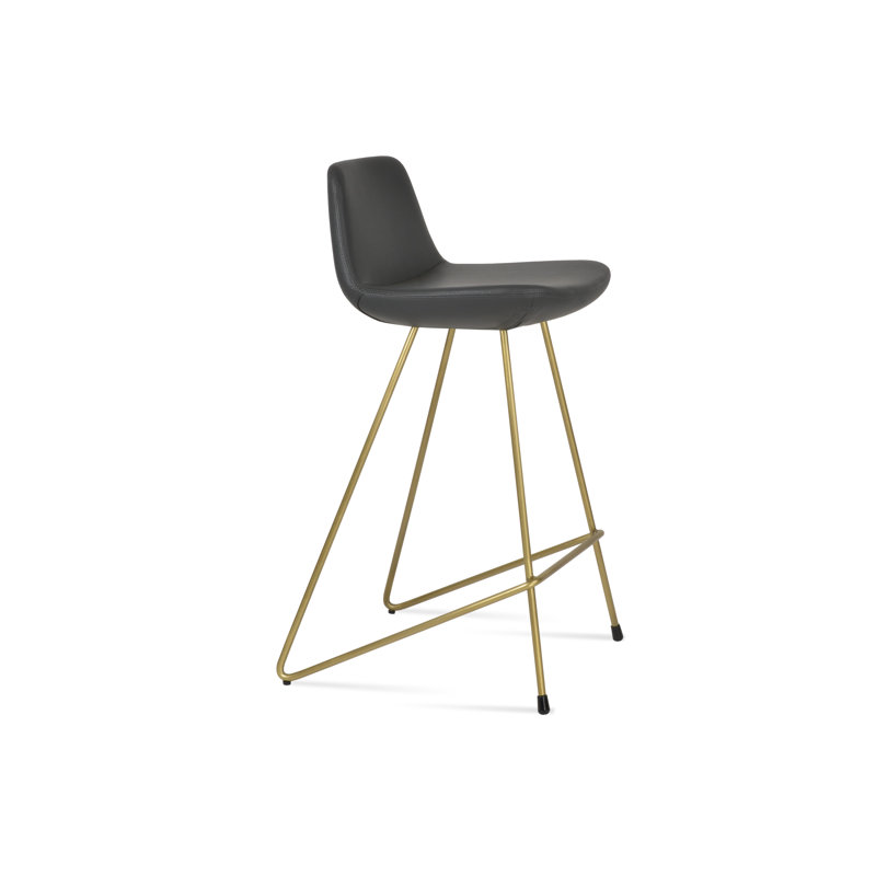 Tabouret Pera Cattelan, Similicuir gris